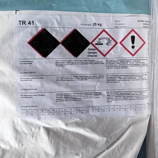 Product label for traxit TR 41 - dry drawing lubricant for high carbon steel wire