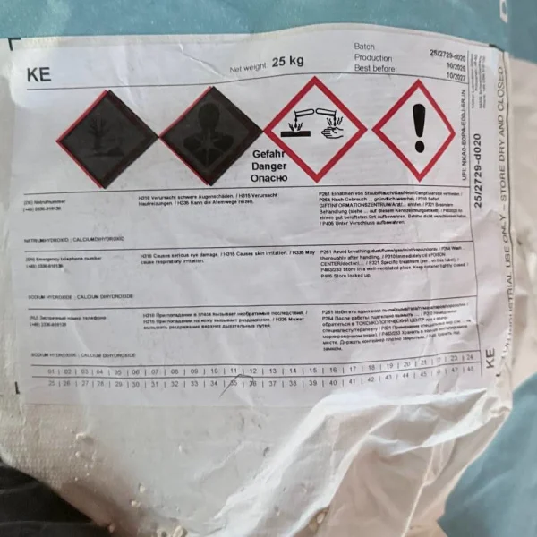 Product label of traxit KE - dry drawing lubricant for nail wire