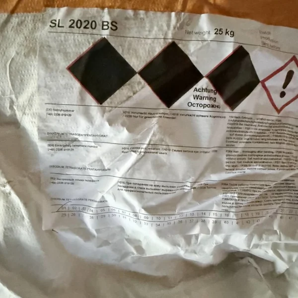 Product label of traxit SL 2020 BS - dry sodium based lubricant for drawing steel wire