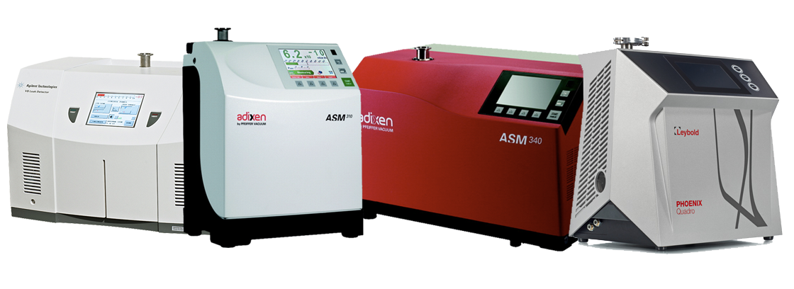 Helium leak detector for vacuum systems